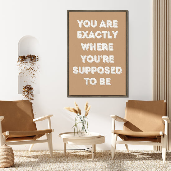 coffee frame motivational poster canvas print hanging on the wall