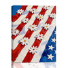 Rustic American Flag Star Wall Decor, Happy Fourth of July Framed Canvas, 4th of July Patriotic Gift for Home & Independence Day Celebration