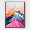 coffee frame abstract colorful mountains wall art painting