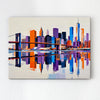 wall art canvas painting depicts city skylines