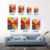 different size abstract wall art canvas