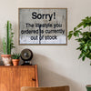 light oak color frame banksys statement canvas print in the living room