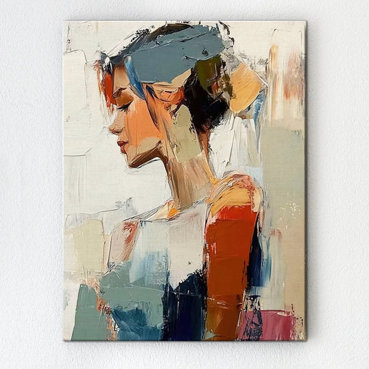 wall art painting abstract beautiful woman