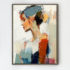 coffee frame wall art women painting