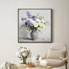 coffee frame wall art colorful flowers 