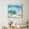 white frame wall art canvas ocean waves